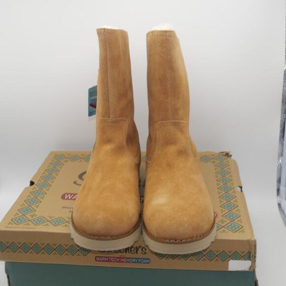 NEW Skechers Women's  10 Keepsakes 2.0 Warm Road Hi Top Boots Tan Brown *READ* - Picture 6 of 13